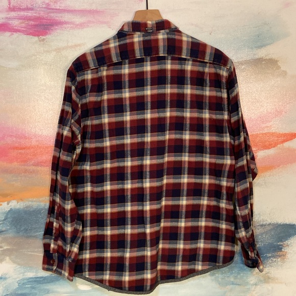 🔥EC🔥VISSLA 100% Cotton Plaid Button Down Collar Flannel Shirt. - Picture 9 of 9